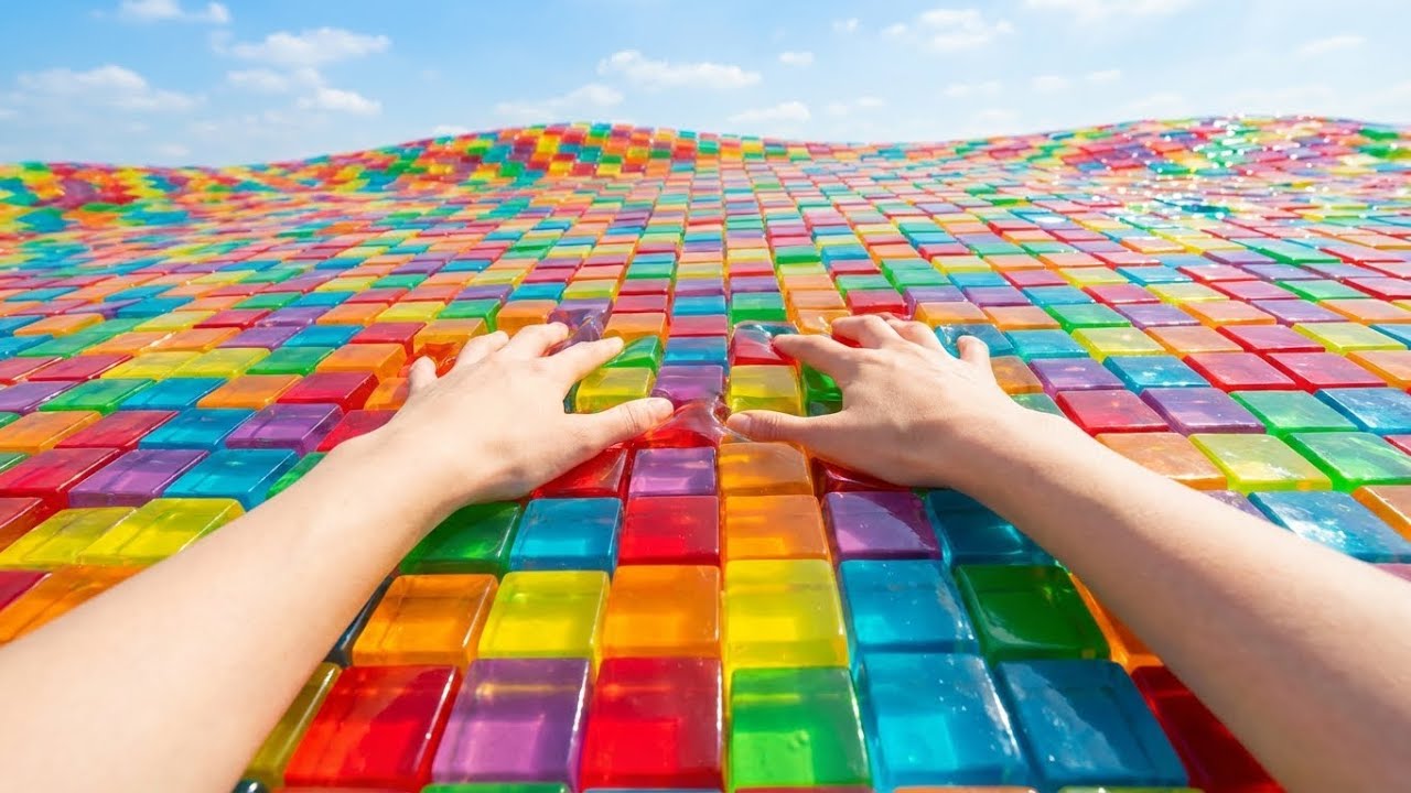 Which ocean would you like to swim in? An ocean full of fried chicken?| Relaxing ASMR sounds with AI