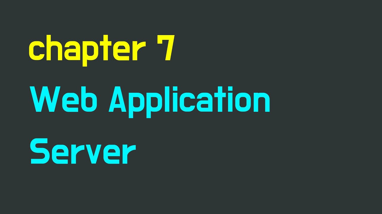 Web Application Server - YouTube