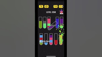 Water Sort puzzle level 1258 | AYU Gamester #shorts