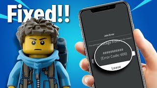 How To Fix Roblox Error 600 On Mobile Easy