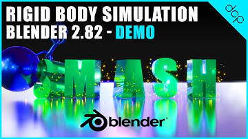 Rigid Body Demo - Blender 2.82 - Tutorial Link In Description