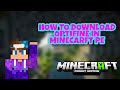 HOW TO DOWNLOAD OPTIFINE IN MINECARFT PE /POCKET EDITION/ MCPE /BEDROCK EDITION