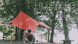 【ソロキャンプ】HILLEBERG ヒルバーグタープ10UL設営と簡単料理で外ランチ！