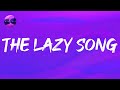 Download Lagu Bruno Mars - The Lazy Song (Lyrics)