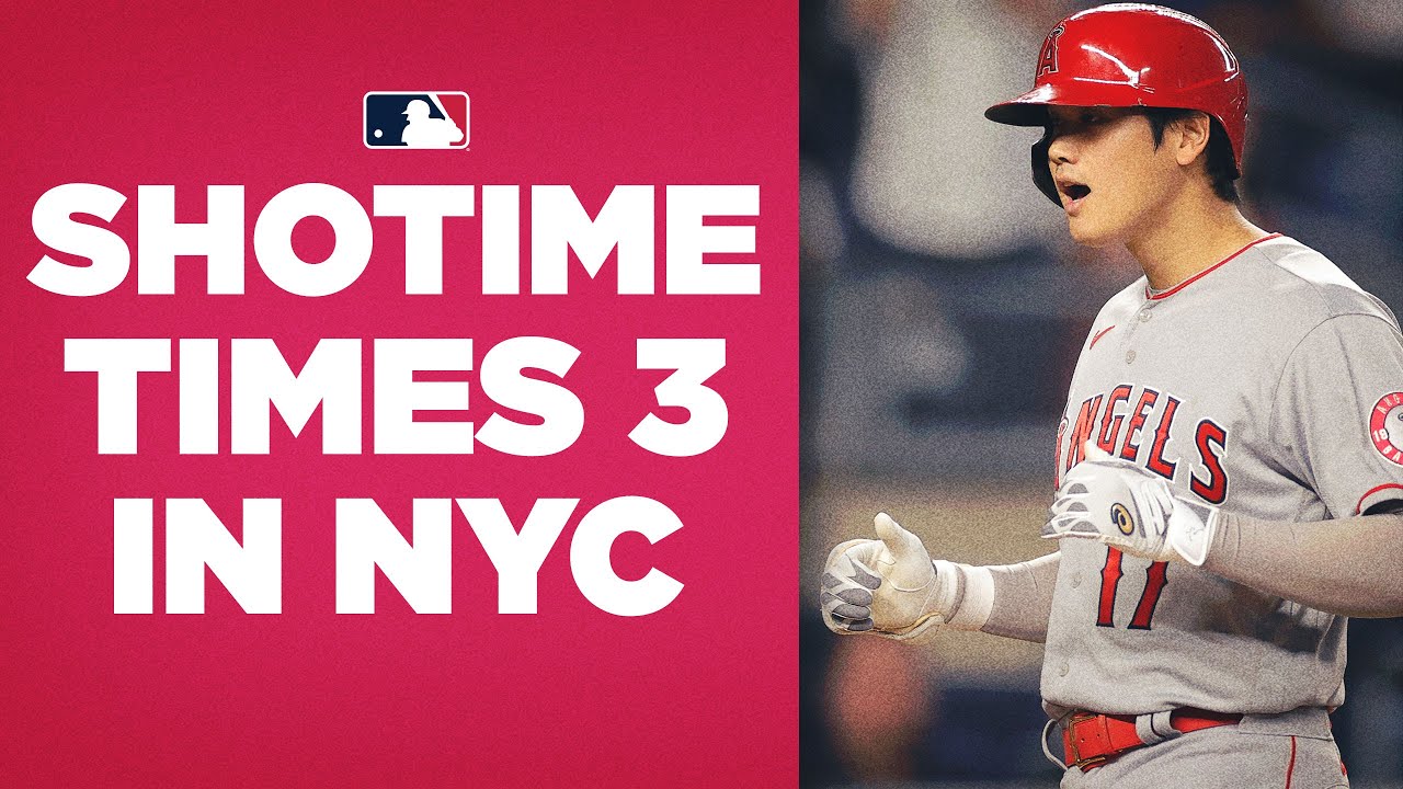 3 Big Apple HRs for Shohei! Angels star Shohei Ohtani GOING OFF in NYC