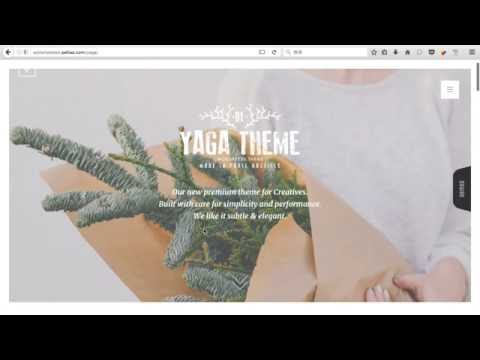 現代のWordpressテーマ"YAGA theme"のテンプレート動画