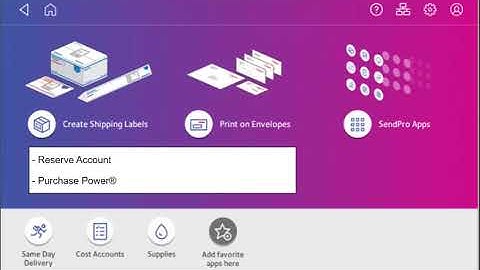Refilling Shipping Label Postage on the SendPro C-Series Meter