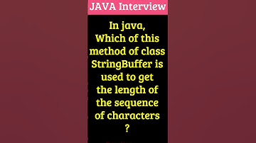 In java, Which of this method of class StringBuffer is used to get the length of the sequence of cha