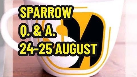 SPARROW QUIZZES 25-8