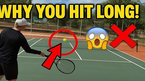 Why am I always hitting my tennis strokes out or long??? (3 ways to fix this)