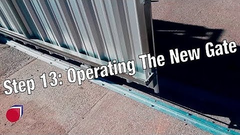 Installing a slide gate operator Step 13: Testing for the 1st time | SC0051