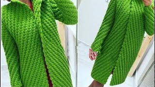 Descubre La Elegante Puntada  Para Abrigos y Jerseis  a Crochet  ¡Dale Vida a tus Proyectos!