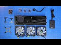 Asmr unboxing of corsair h150i elite lcd with installation
