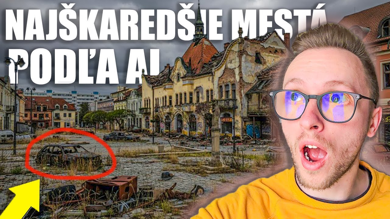 Najškaredšie mestá Slovenska – TOP 10 podľa AI hodnotenia