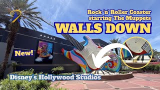 New Signs And Piano Keys Revealed As Walls Removed From Rock N Roller Coaster Starring The Muppets