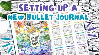 starting a NEW BULLET JOURNAL || my core bullet journal spreads!