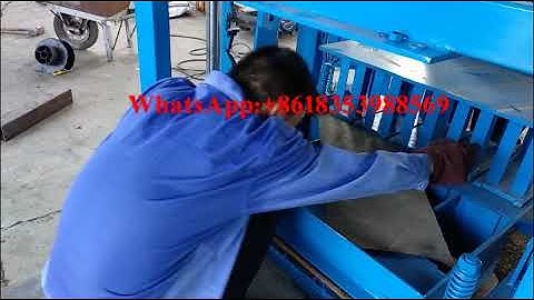QT4-40 concrete brick block machine mould changing video