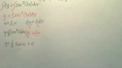 4.5d1 Integration by Substitution - Calculus