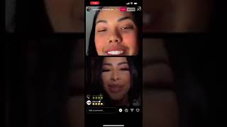 Yailin la ma viral Instagram LIVE con su hermana