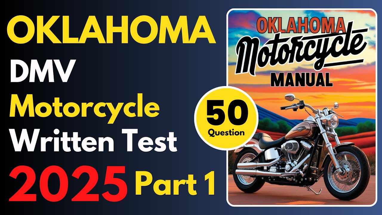 Oklahoma Motorcycle Written Practice Test | Part 1 | CDL Motorcycle Written Practice Test