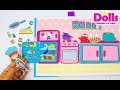 🍳🍼👩‍🍳MAKING PAPER QUIET BOOK KITCHEN DRAWING & PLAYING WITH DOLLS PAPERCRAFT FOR KIDS