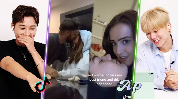 Can I Kiss My Best Friend? Korean K-pop Duo Reacts to TikTok's Kiss My Best Friend Challenge | Asopo