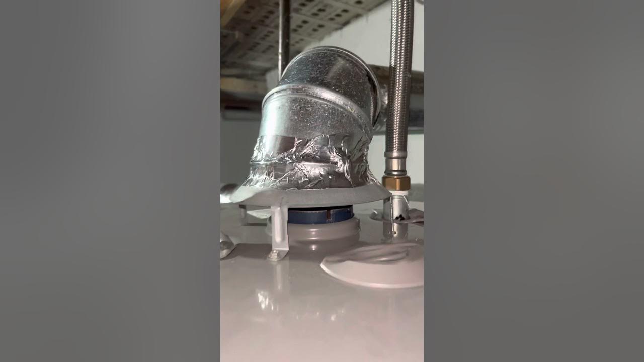 Natural gas Backdraft, Water Heater is not venting properly melting top