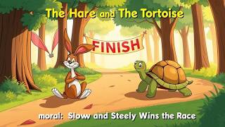 The Hare and The Tortoise| Slow and Steady Wins the Race | Bedtime Story for Children