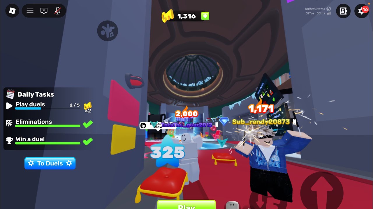 Getting a 2000 win streak in Roblox rivals with my friend/YouTuber ...