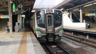 E721系0番台(P-31,P-7,P-9)作並行発車
