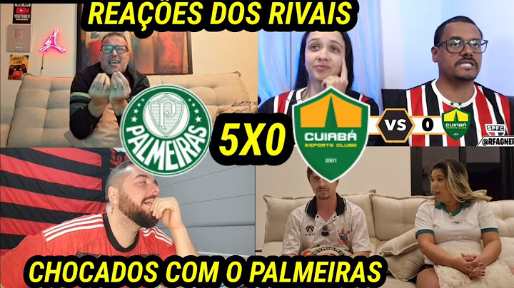 REAÇÕES DOS RIVAIS CHOCADOS COM ESTEVÃO PALMEIRAS 5X0 CUIABÁ