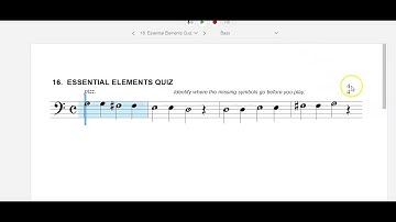 16. Essential Elements Quiz - Bass