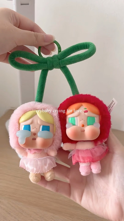 Crybaby crying for love 🍒 love you cherry much #popmart #crybaby #unboxing #shorts #keychain