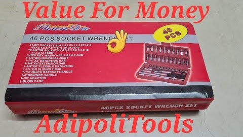 Faddey 46 in 1 Pcs Tool Kit & Screwdriver and Socket Set Unboxing