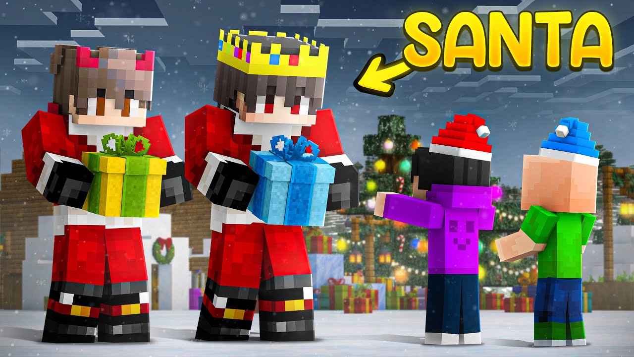 We Became SANTA CLAUS in Minecraft!