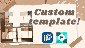 How To Make A Custom Template On Pixlr E & Ibis Paint | (Easy)