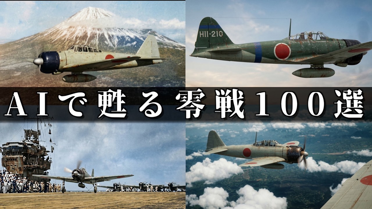 Zero Fighter Revived with AI] 100 Valuable Old Photos Colorized