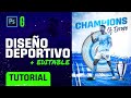 Photoshop Tutorial | Diseño Deportivo Paso a Paso + PSD | Sport Poster Design STEP by STEP