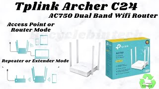 How to setup Tplink Archer C24 Wifi Router as access point/Router or Range Extender/Repeater