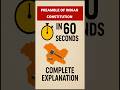 Preamble of Indian Constitution Explained in 60 Seconds #shorts #indianconstitution  #OneMinuteStudy
