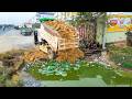 OMG! Start New Project Next to highway Dozer pushing &amp; 5T Dump Truck Pour Soil