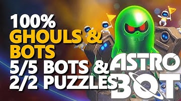 Ghouls & Bots Walkthrough 100% Bots and Puzzles Astro Bot