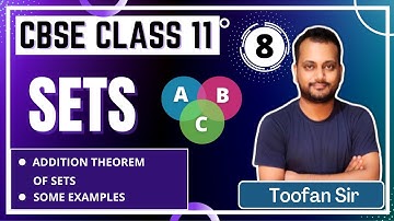 Class XI Sets Addition theorem on sets some Examples #sets #class11maths #vendiagram