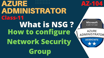 How to configure Azure network security group (NSG) step by step guide | Azure Administrator AZ-104