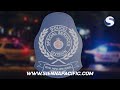 Custom police pvc patch sample in 360 preview shot  by sienna pacific