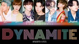 BTS (방탄소년단) 'Dynamite' (EDM Remix) Color Coded Lyrics Resimi