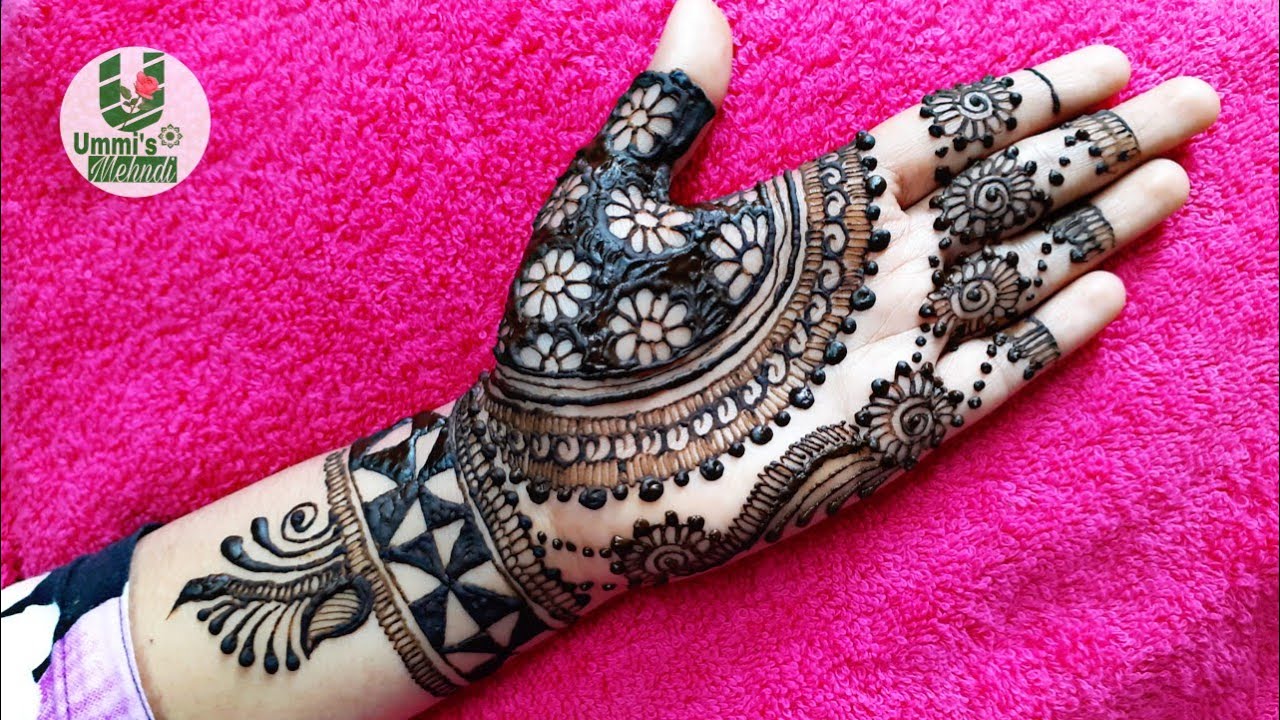 Eid special Henna mehndi design for front hand - 6 || Eid special ...