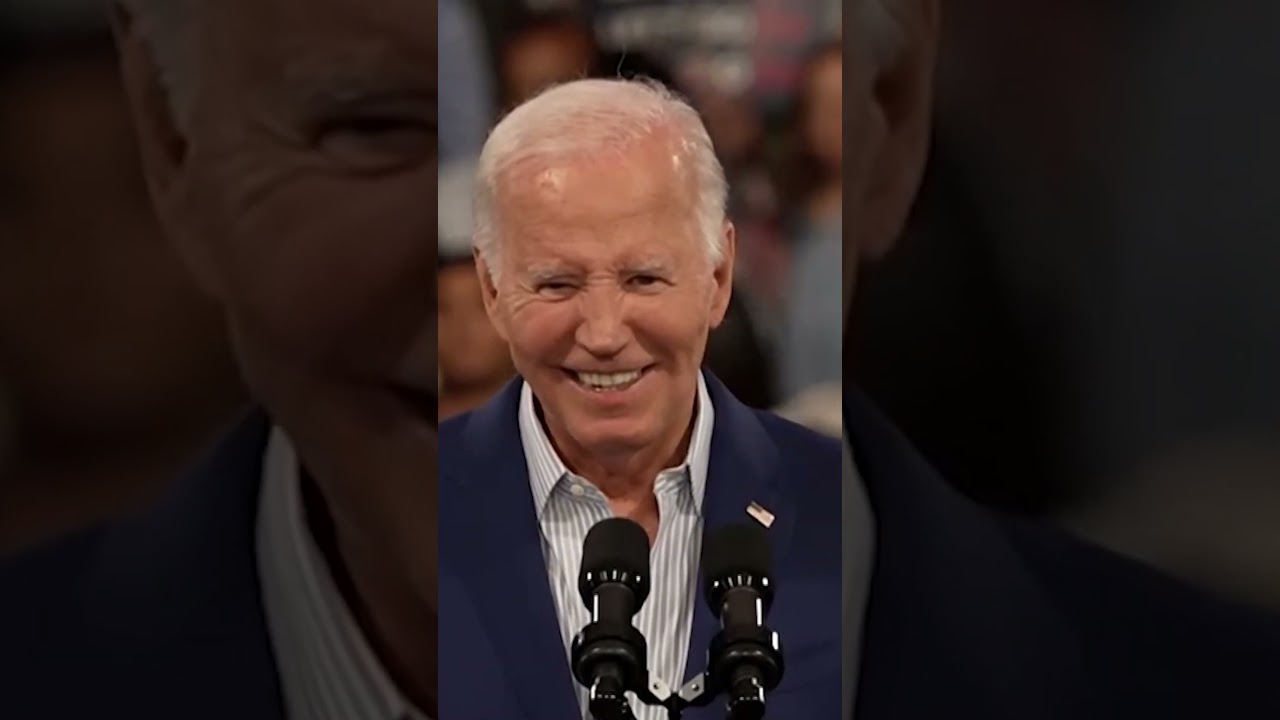 LOCK HIM UP! Biden supporters chant to lock up Trump at rally. 
