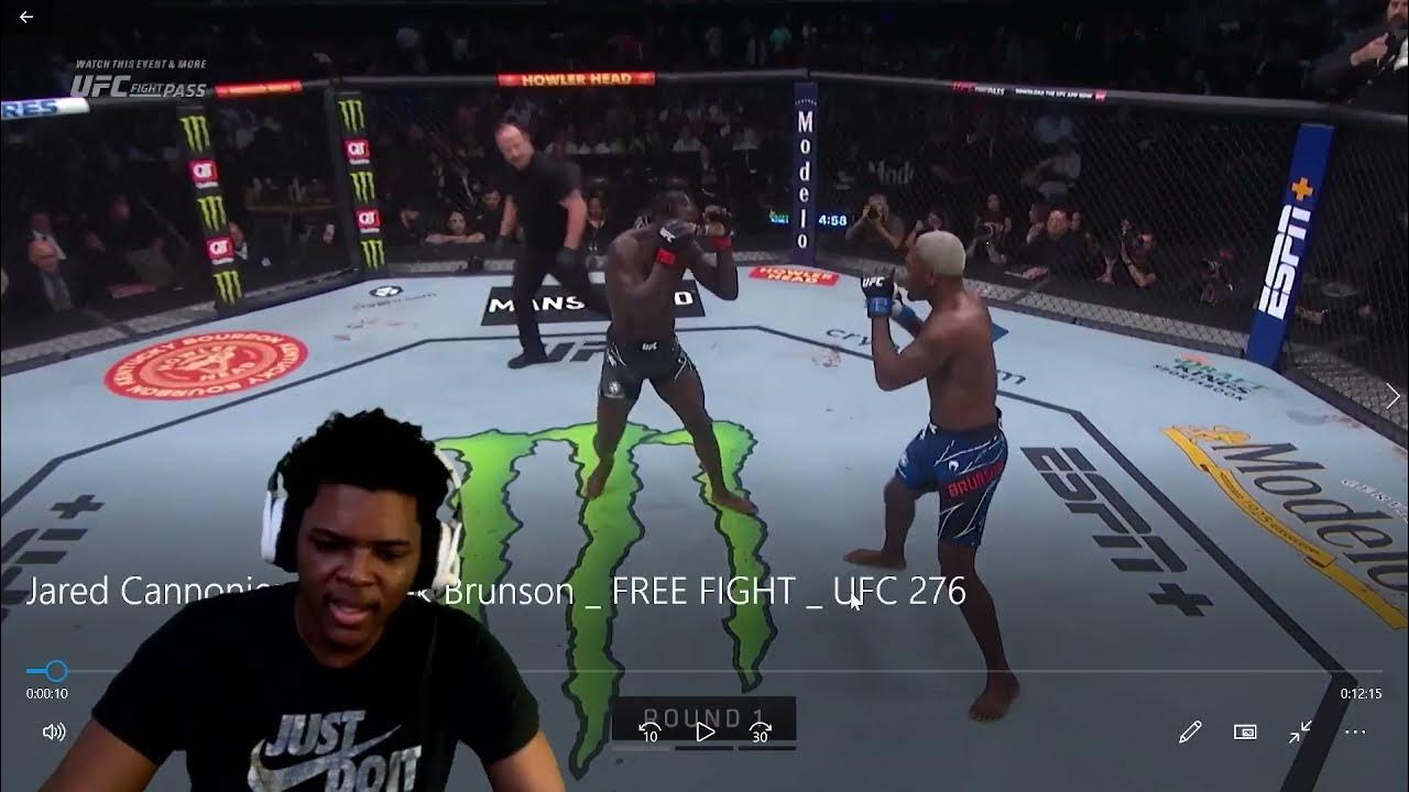 Jared Cannonier Vs Derek Brunson Full Fight Video Jared Cannonier vs Derek Brunson | FREE FIGHT | UFC 276 (REACTION
