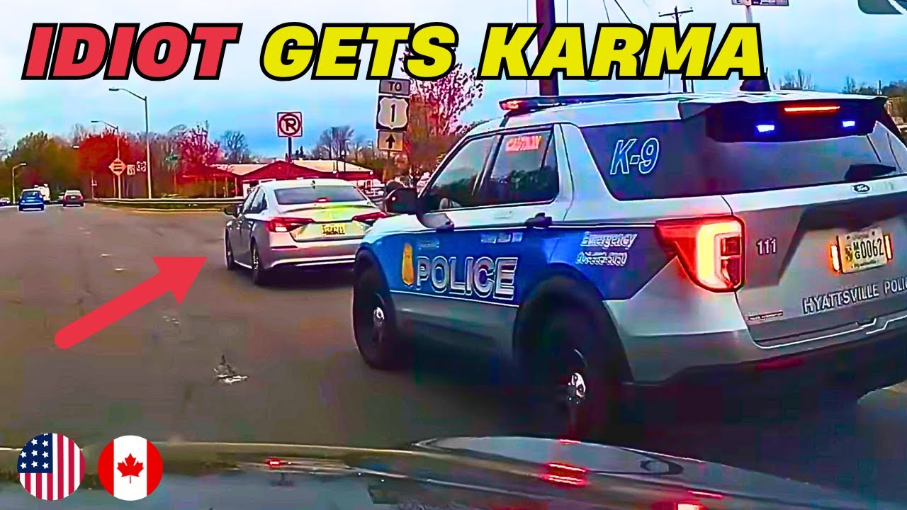 INSTANT KARMA by Police 🚨  Reckless Drivers Get Busted Part 4